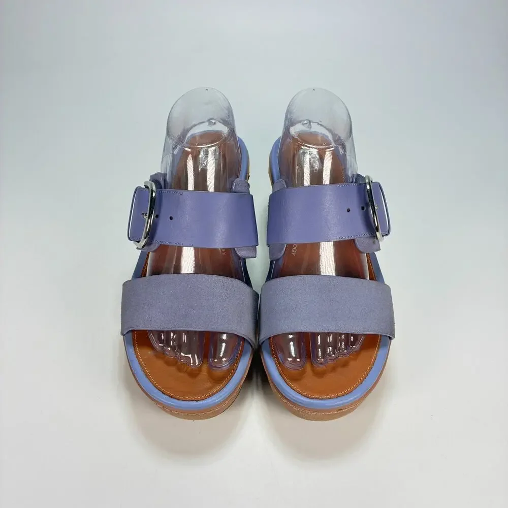 FitFlop Pilar Purple Adjustable Straps Chunky Platform Sandals Women’s Size 9 - Picture 3 of 10